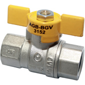 [3333122CRP] Gas ball valve - High temp 3333122CRP F1/2" x F1/2" - Chromed brass valve