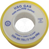 Rouleau bande PTFE 12mm x 12m x 0,1mm (EN 751/3) - 606G