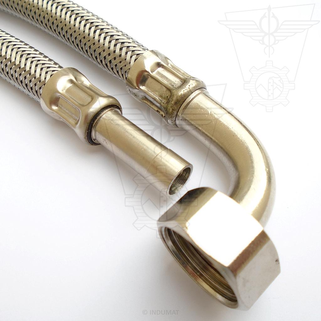 Adjustable plumbing hose - SANIFLEX® D10xF1/2 C90 - 403020-C90