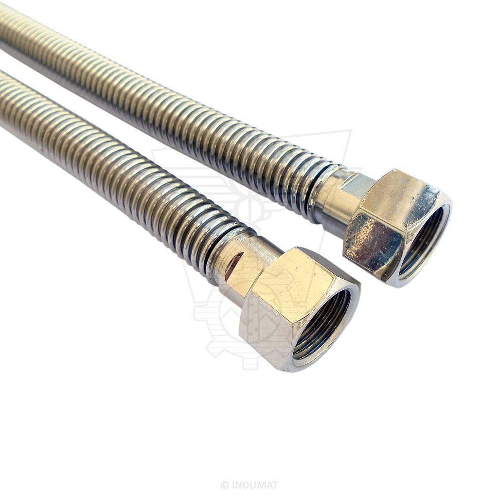 Tubo flessibile in acciaio inox con raccordi saldati - SANIFLEX® FULL INOX F1/2xF1/2