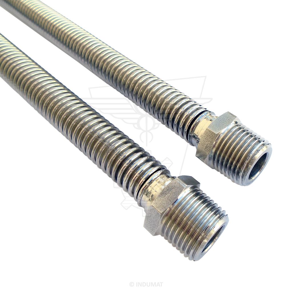 Tubo in acciaio inox con raccordi saldati - SANIFLEX® FULL INOX FULL INOX M1/2xM1/2