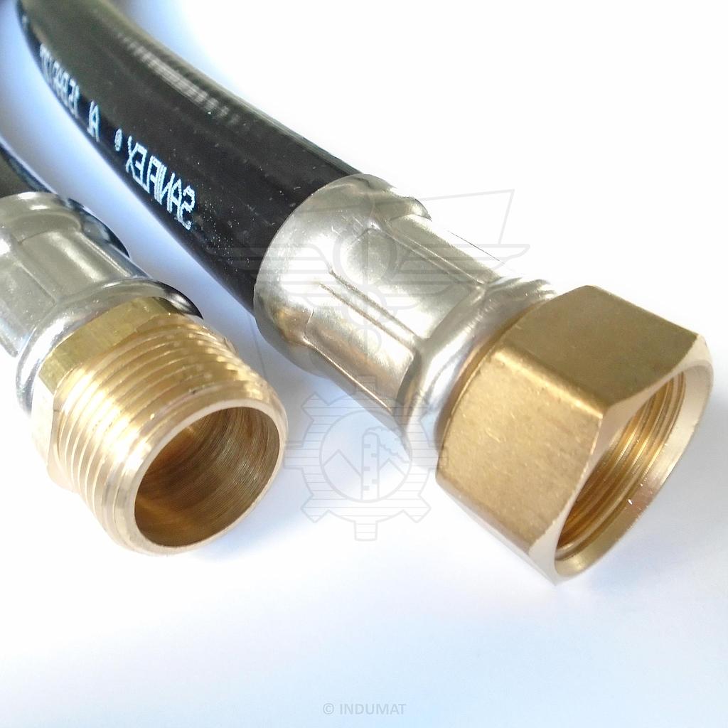 Flexibele slang voor drinkwater Saniflex®-al DN25 M4/4" x F4/4" ACS-goedkeuring - 404025