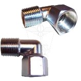 Raccordo a gomito 90° per gas M1/2" x F1/2" in ottone cromato - 316001312CR 