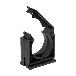 Clamping clip with cover for cable or tube - 104400