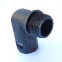 [104244...] Plastic connector for cable protection hoses COR-FITTING E90-M IP66 (BLACK) - 104244-00