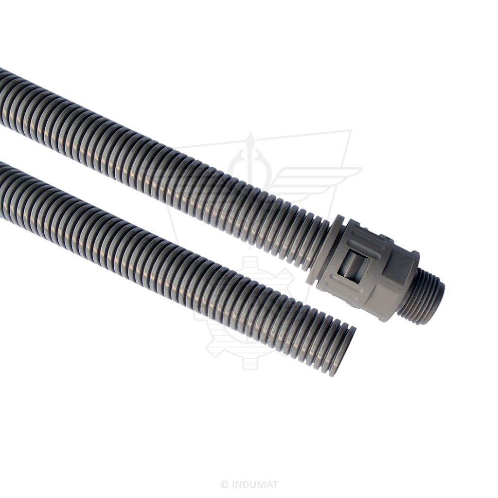 Schutzschlauch geführt / aus Kunststoff: Flexibel Polyamid-Wellschutzschlauch - COR-PA6-HB (GRAU) 