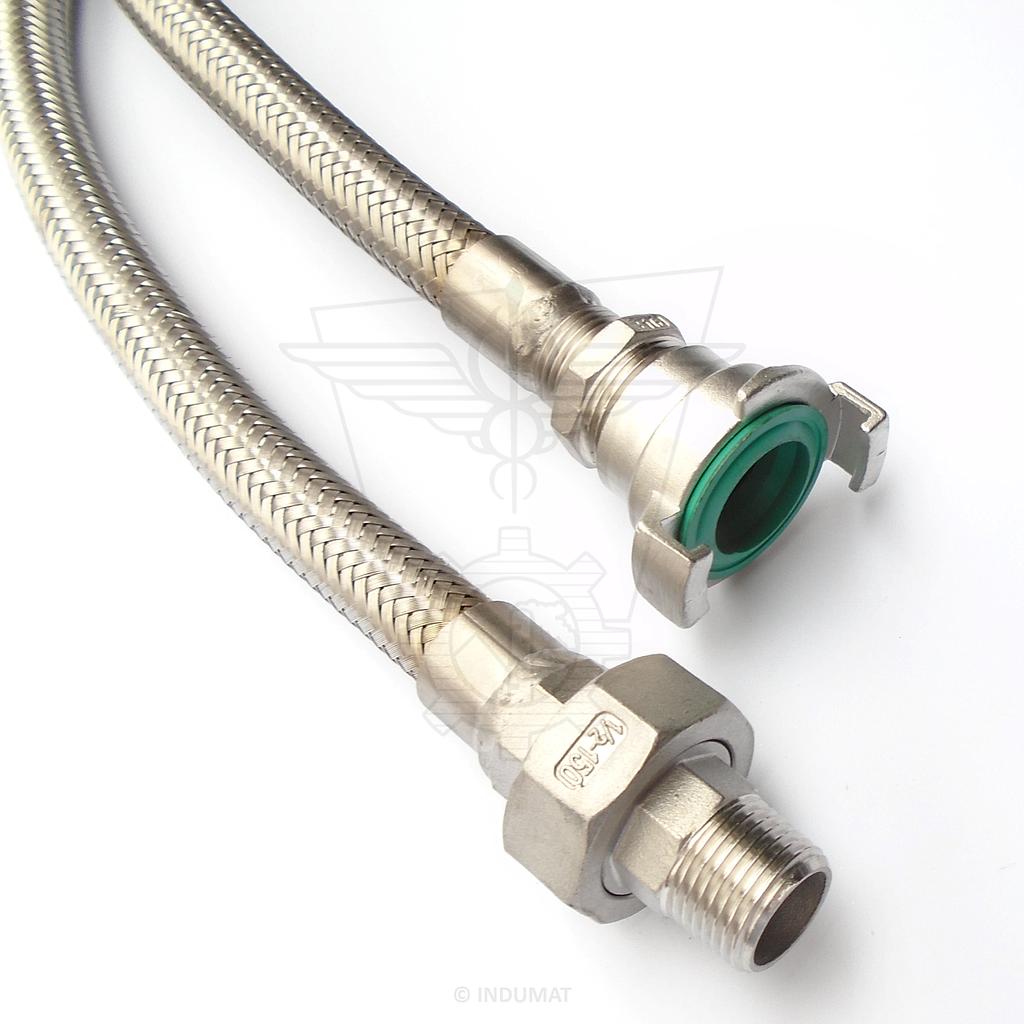 Flexible metal hose with special assembly 400-020 NBN EN ISO 10380