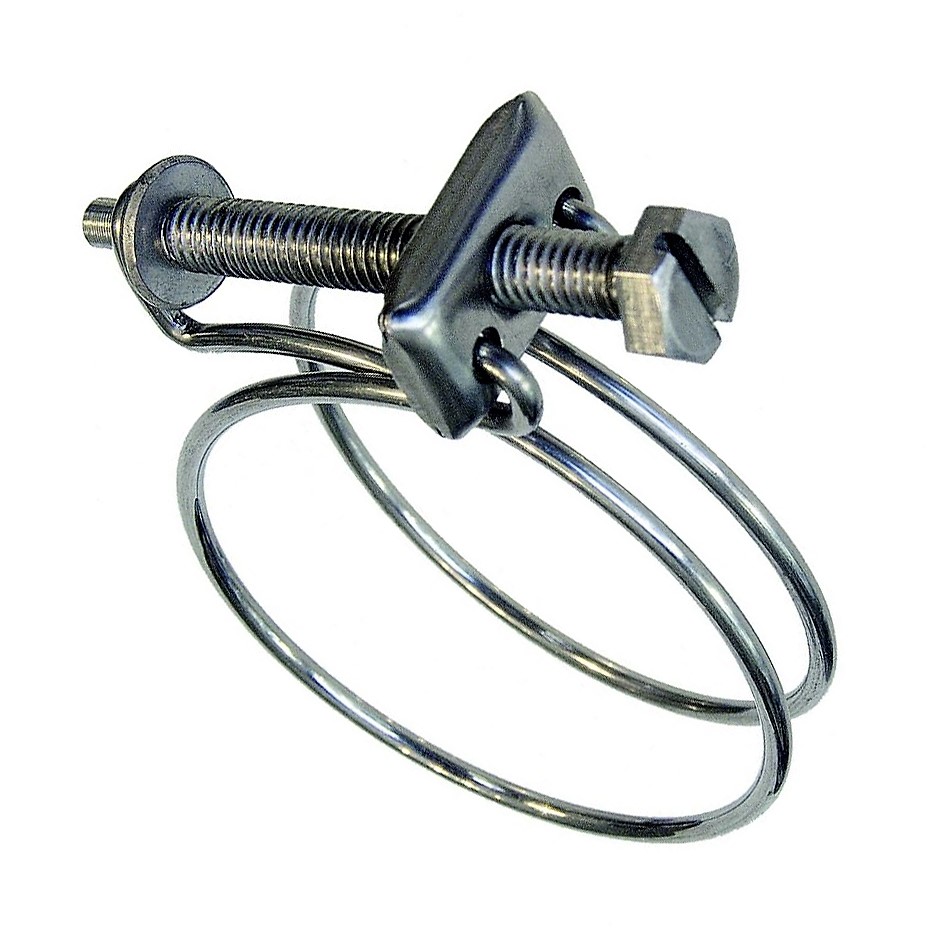 Double steel wire hose clamp W1 - 82001