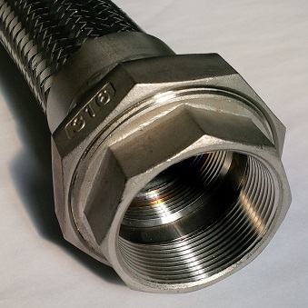 Stainless steel flexible hose - M x F - fig 340 - 400-003 NBN EN ISO 10380