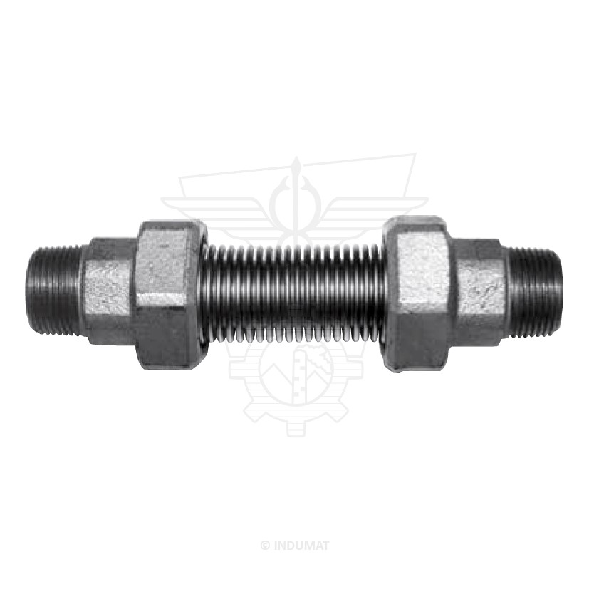 Stainless steel expansion joint with male thread (fig331) - 412VGA