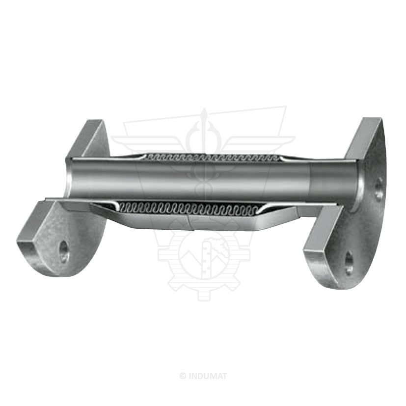Compensatore di espansione in acciaio inox con flange fisse + tubo guida interno e manicotto di protezione esterno - 412FIM