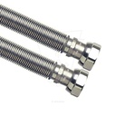 Roestvrij staal flexibele slangen AISI304 - verwarming / ventilator slangen INOX-EXPAND® F 3/4" (AISI303) x F 3/4" (AISI303) - 4260201IN (75 - 130)