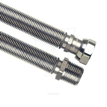 Roestvrij staal Flexibele slangen - verwarming / ventilator slangen INOX-EXPAND® M3/4" x F3/4" (AISI303) - 426020IN