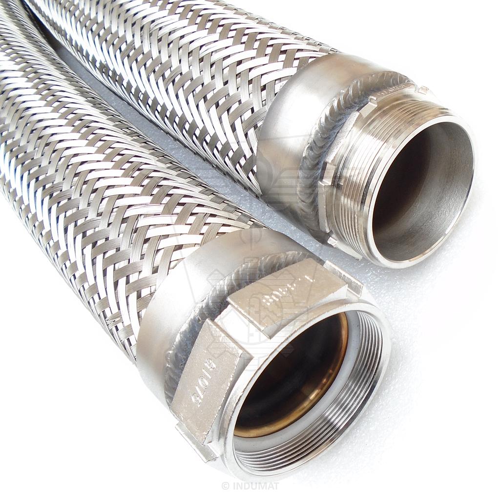 Flexible metal hose M x F EN ISO 10380 - 400001