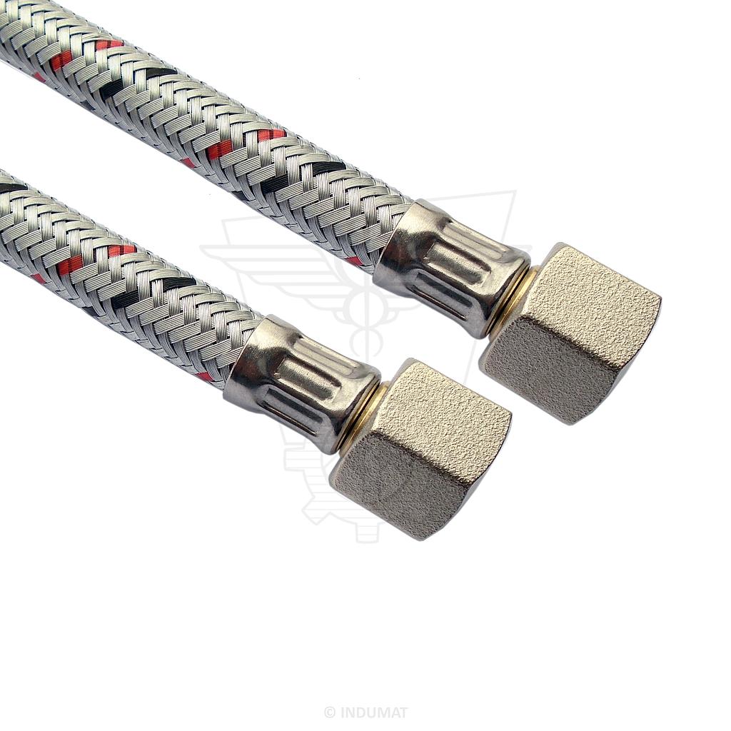 Tuyau flexible pour brûleur mazout F3/8" x F3/8" - 407004