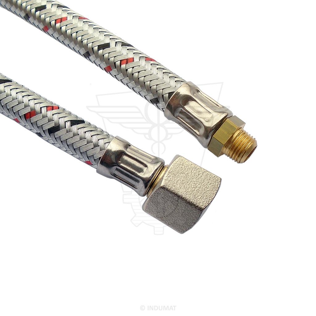 Flexible hose for mazout heating burner M1/8" x F3/8" - 407001