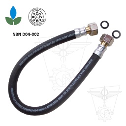 Rubber gas hose INGAS® with washers - Certified AGB/BGV - Standard NBN D04-002 - 401
