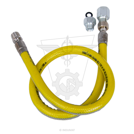 Gasschlauch Exagas® DN12 M1/2" x F1/2" EN 14800 - 435015