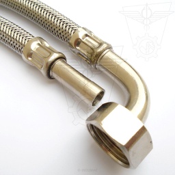 [403020...C90] Adjustable plumbing hose - SANIFLEX® D10xF1/2 C90 - 403020-C90