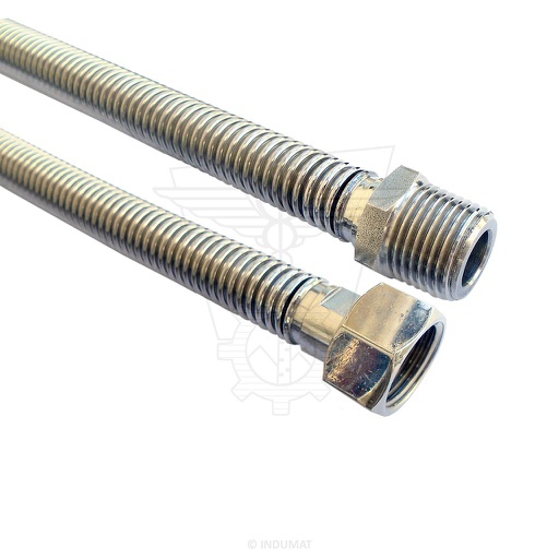 [427013...] Tuyau en acier inoxydable avec raccords soudés - SANIFLEX® FULL INOX M1/2xF1/2