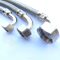 [403005...CC90] Adjustable plumbing hose - SANIFLEX® F 90°xF 90° - 403005-CC90