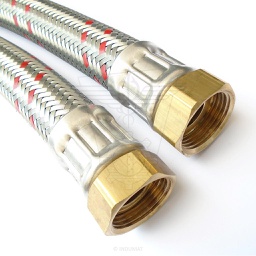 [406025...1] Flexible EPDM pipe with braided galvanized steel DN25 F4/4" x F4/4" - 4060251
