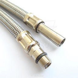 [403019...1C] EPDM Rubber flexible sanitary hose Saniflex® D10xM10 (short male coupling) - 4030191C