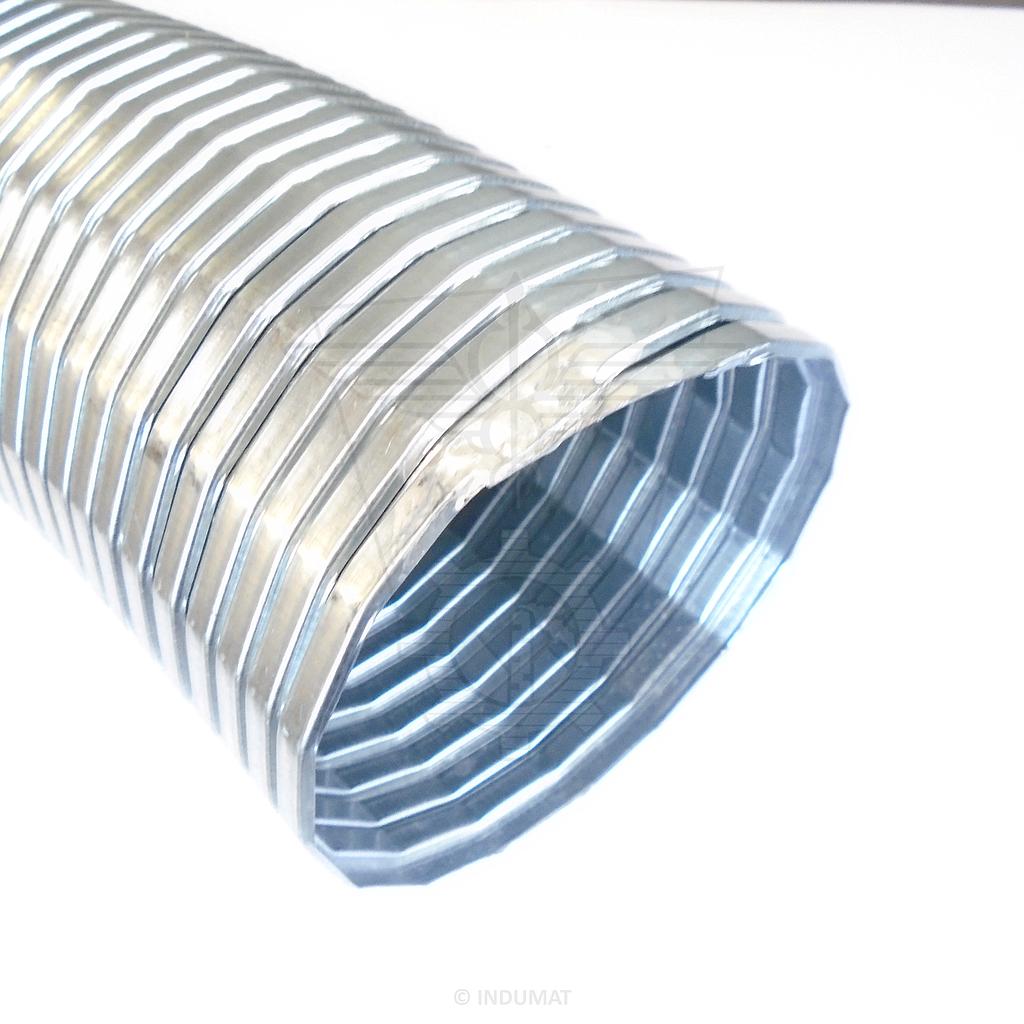 Naar Tot ziens marketing Flexibele metalen slang in verzinkt staal: REF 591 | INDUMAT