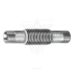 Stainless steel expansion joint with fixed male thread - 412GA