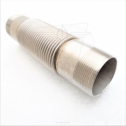 Gas pipe expansion joint in stainless steel  with fixed male thread connection - 412GAS